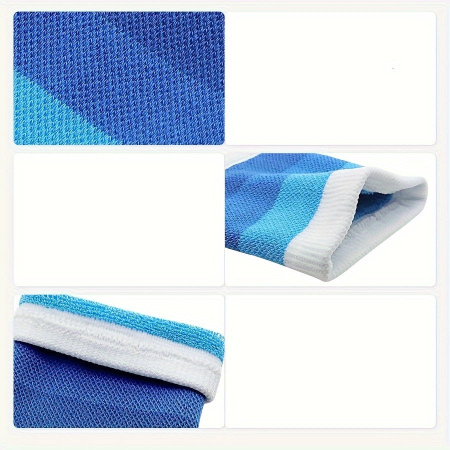 2pcs Thin Unisex Wrist Guard Anti-sweat Striped Wristband