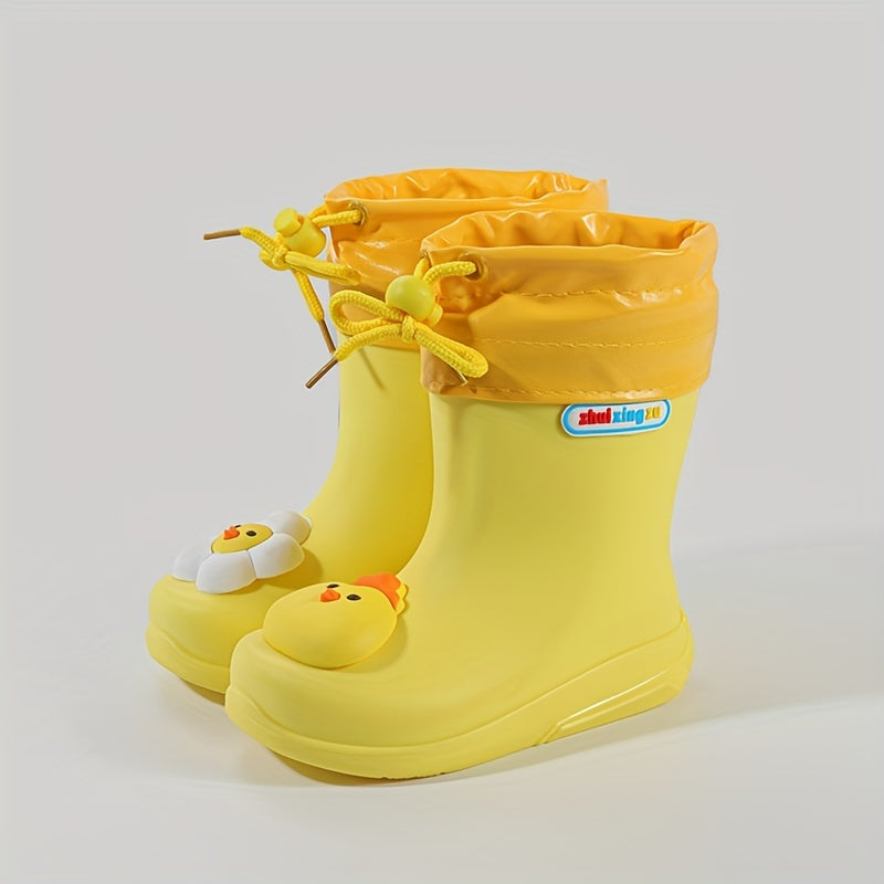 Girls Cartoon Rain Boots Waterproof Non-Slip Outdoor Travel All Seasons