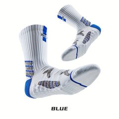 Outdoor Breathable Antiskid Mid calf Sport Socks for Running Training