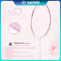 SALYWEE Professional Badminton Racket - Carbon Racket For Competition & Training