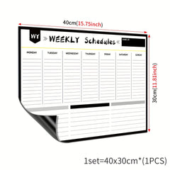 1pc Magnetic Whiteboard Dry Erase Board Home Office Kitchen Fridge Calendar