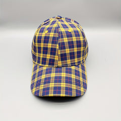 Colorful Grid Pattern Baseball Cap Lightweight Sunscreen Dad Hats