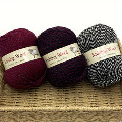 5pcs AB Dyed Wool Thread Australian Wool 80 Anti-pilling Fiber 20