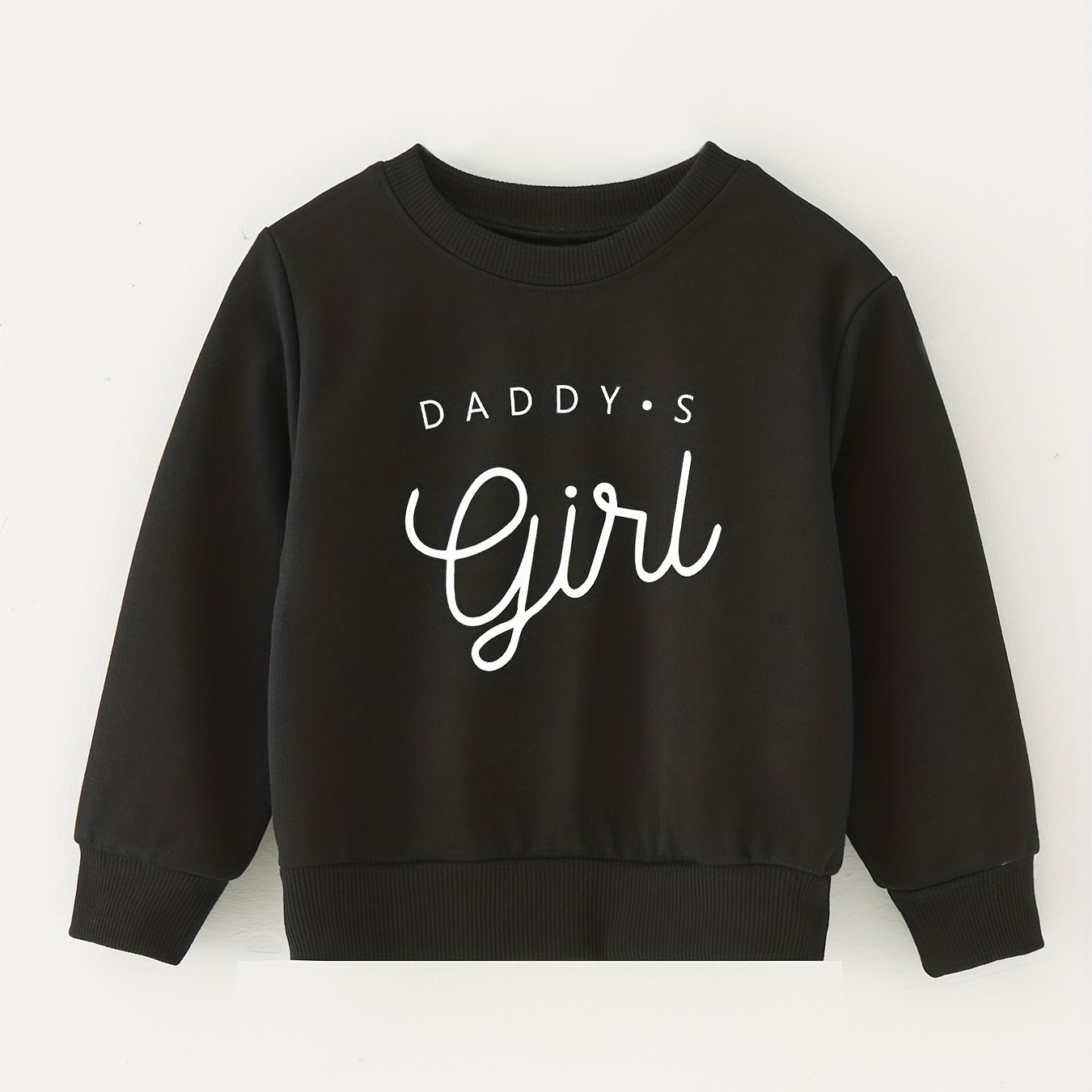 DADDY'S GIRL Round Neck Sweatshirt for Kids