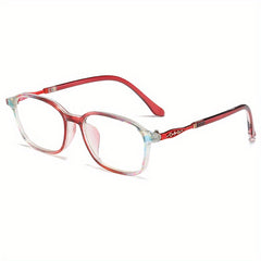 Light Blocking Reading Glasses Retro Square Clear Lens Anti Eyestrain UV Compute