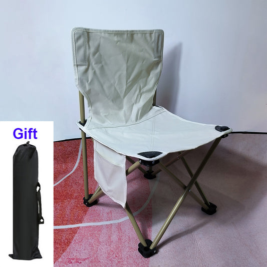 Portable Folding Stool 23 inch Heavy Duty Chair for Gaming Camping Hiking Beach