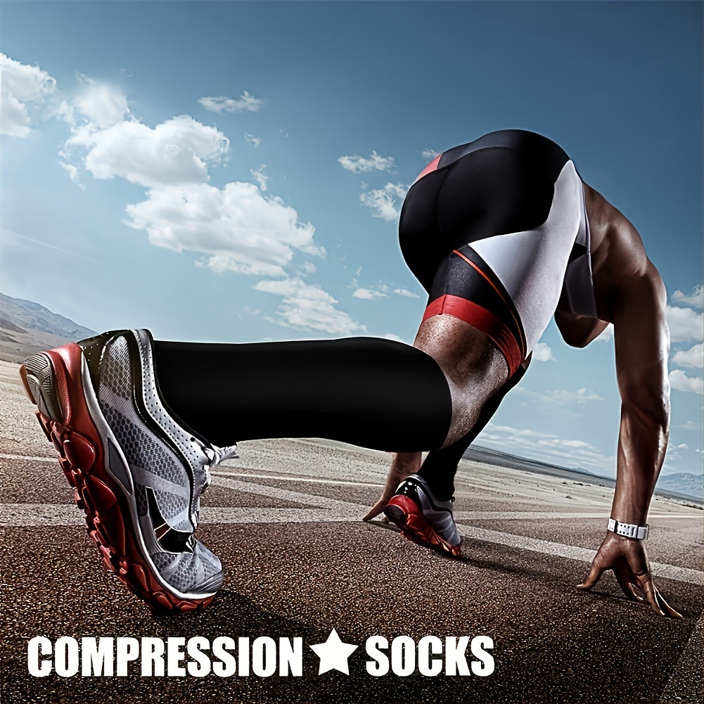 Compression Socks 4 pairs 15-20mmHg for Running Nurses Recovery