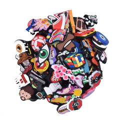 35pcs Random Cartoon Shoe Charms for Clog Sandals, Party Favors