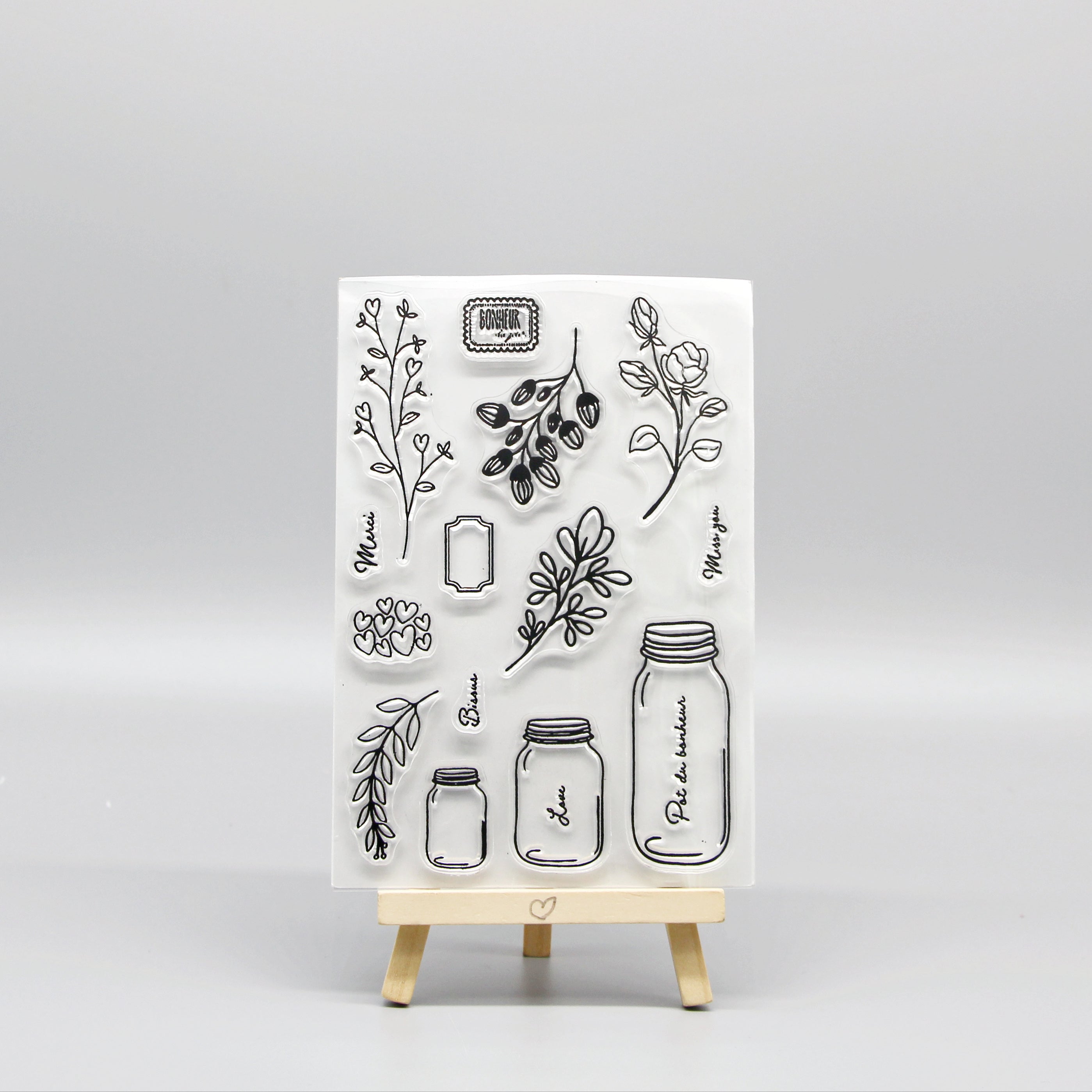 Cartoon Transparent Stamps: Fun Stationery for Students & Kids