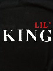 Boy's 2pc LIL KING Print T-shirt & Shorts Set