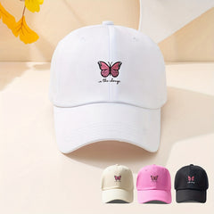 Butterfly Print Baseball Cap Casual Sports Hat Adjustable Sunscreen Dad Hats