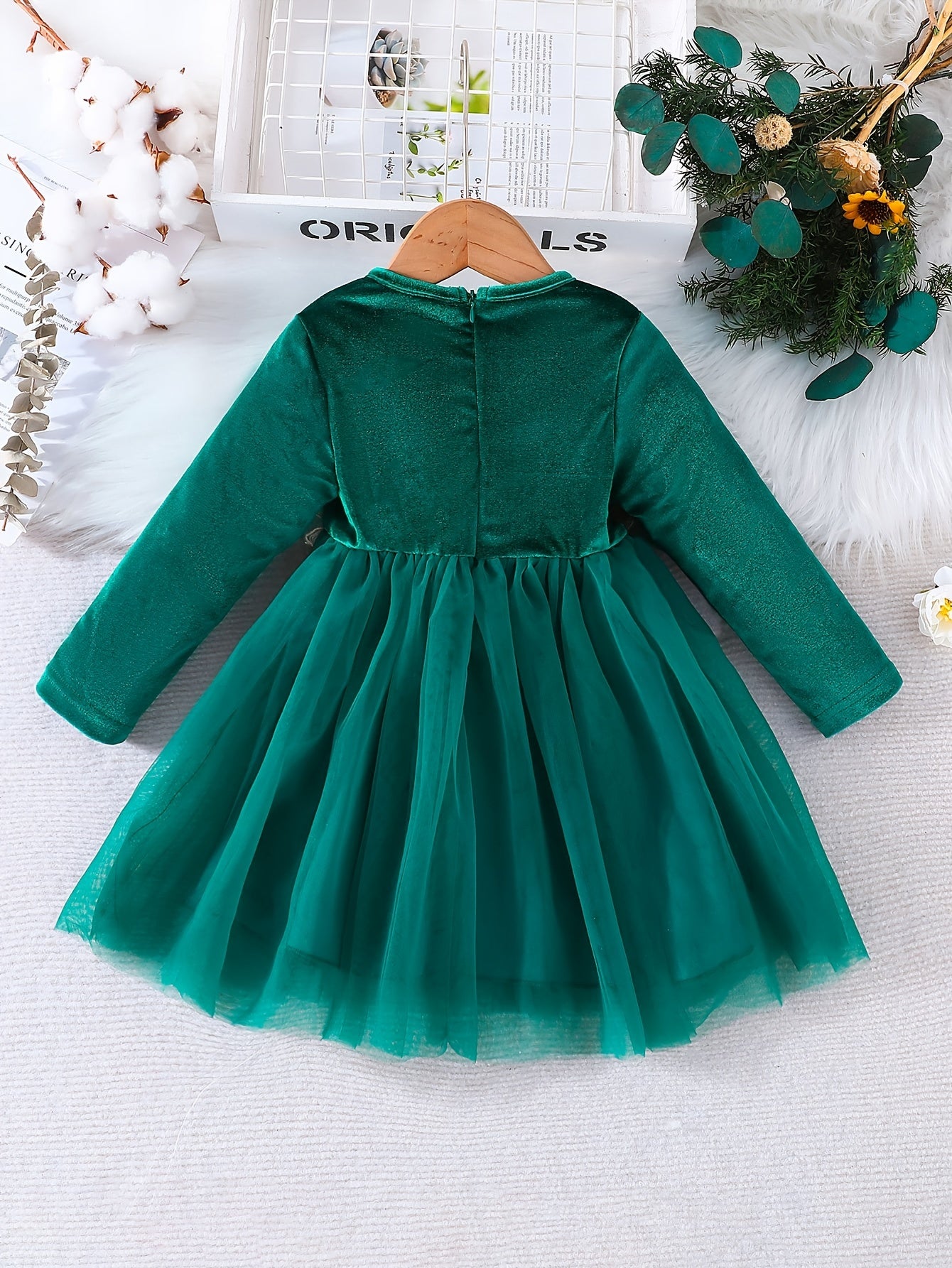 Baby Girls Floral Pattern Casual Dress