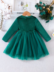Baby Girls Floral Pattern Casual Dress