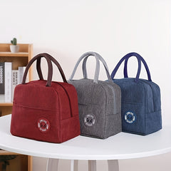 Insulated Lunch Box Bag Aluminum Foil Bento Cooler Handbag for Work & Out