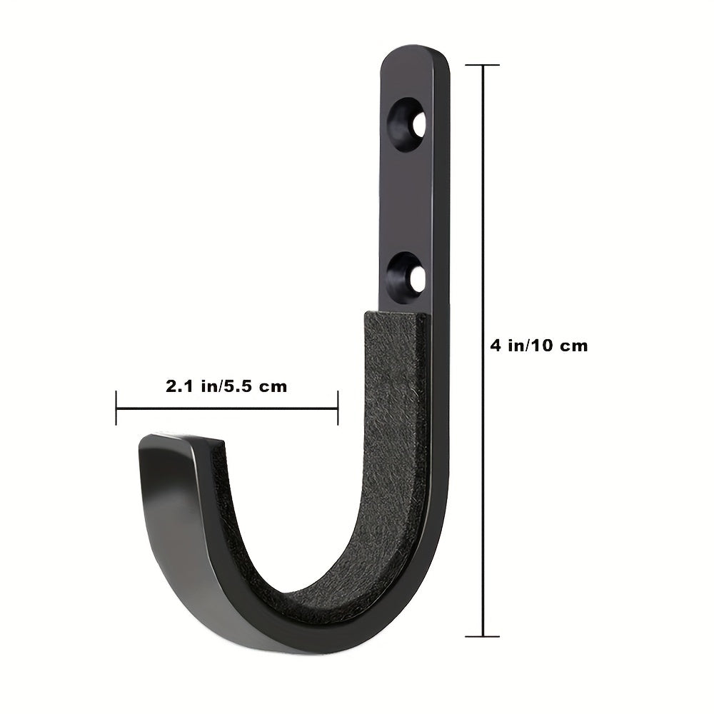 4pcs Stainless Steel Wall Mount Horizontal Mounts With Padding