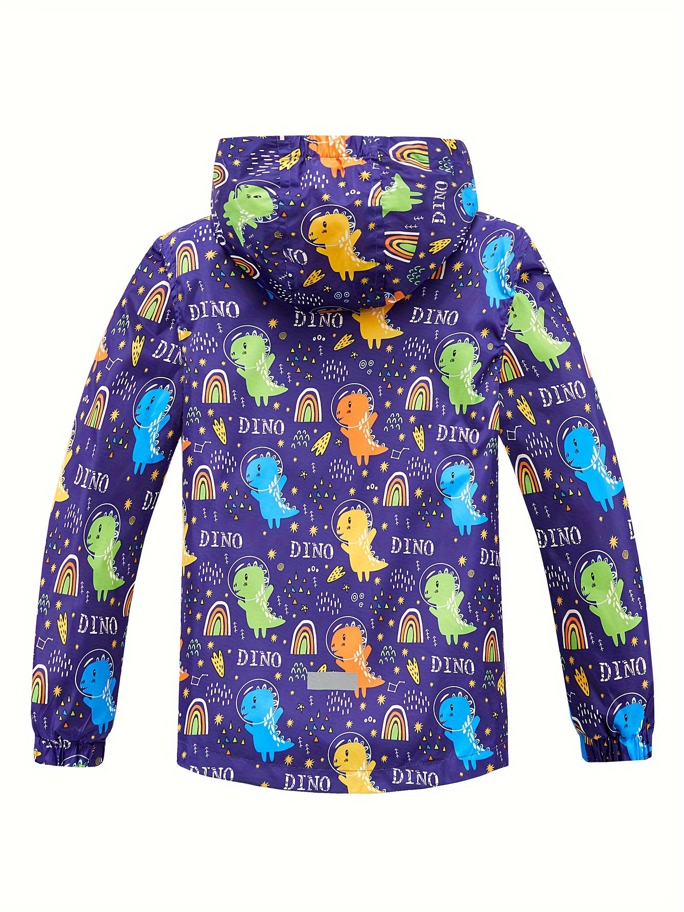 Girls Tie Dye Zip Up Hooded Jacket, Waterproof, Spring/Fall Outdoor Sports