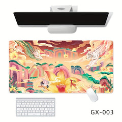 Large Chinese Style Rubber Mouse Pad Non-slip Table Mat