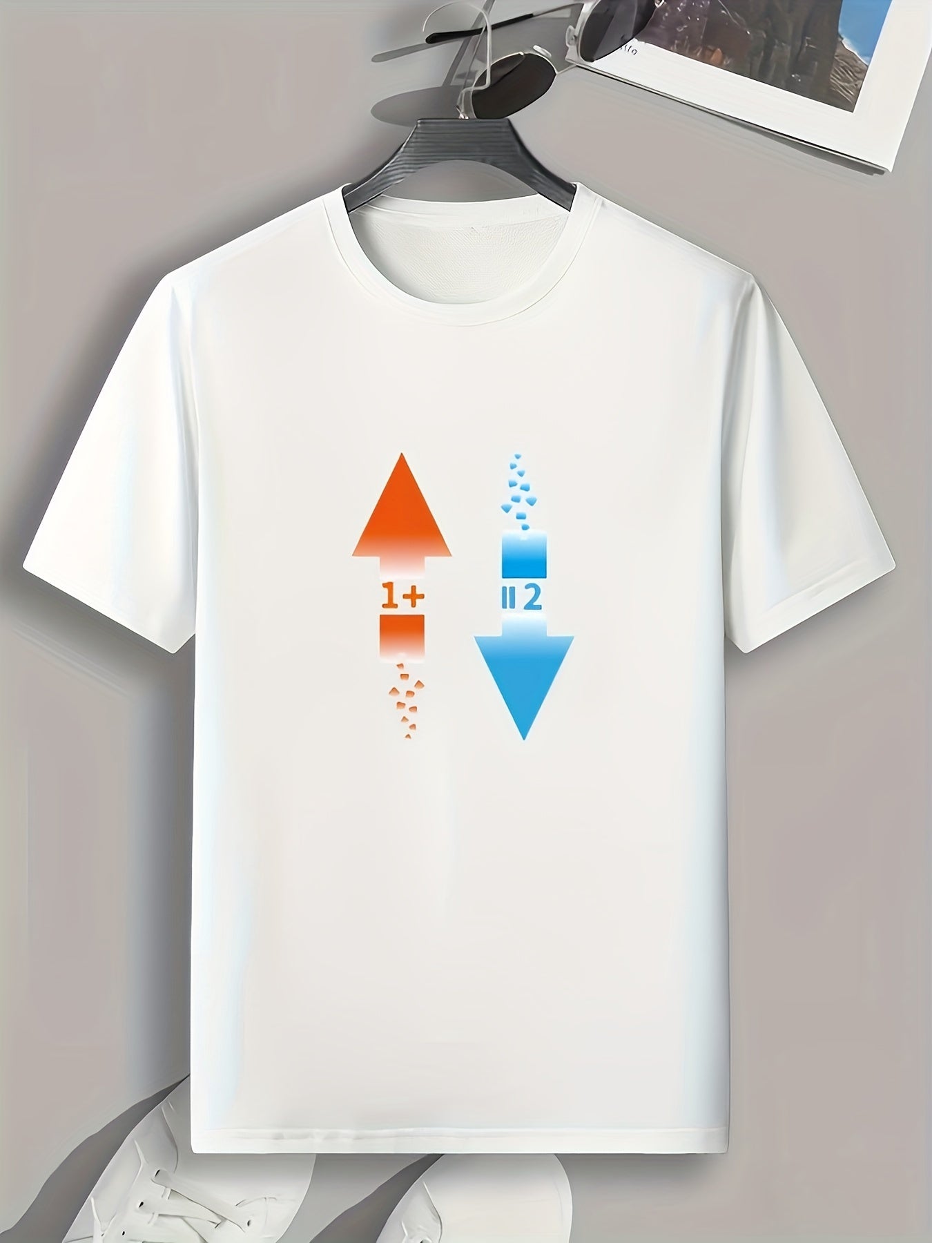 Arrows Pattern Print Men's Comfy Sports T shirt