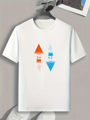 Arrows Pattern Print Men's Comfy Sports T shirt