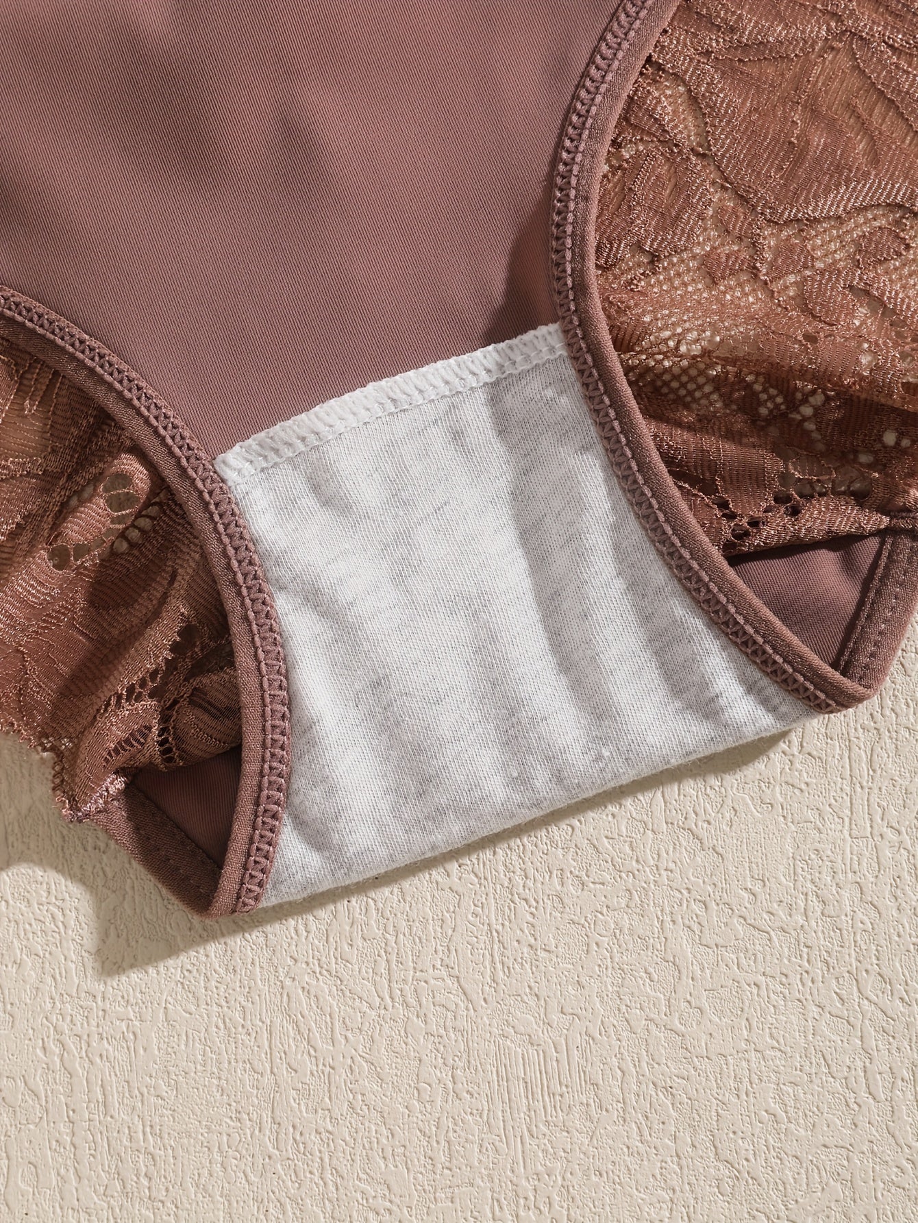 3pcs Lace Briefs Scallop Trim Panties Women's Lingerie
