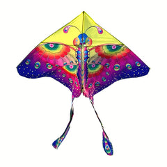 Multicolor Butterfly Kite with Long Tails and Handle - Outdoor Entertainment