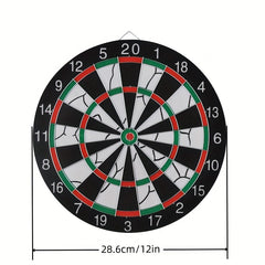 Double Sided Dart Board Set for Indoor Game Entertainment