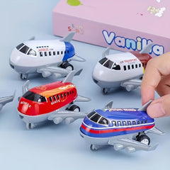 10pcs Mini Plastic Airplane Set Inertia Driven Party Favor Christmas Halloween