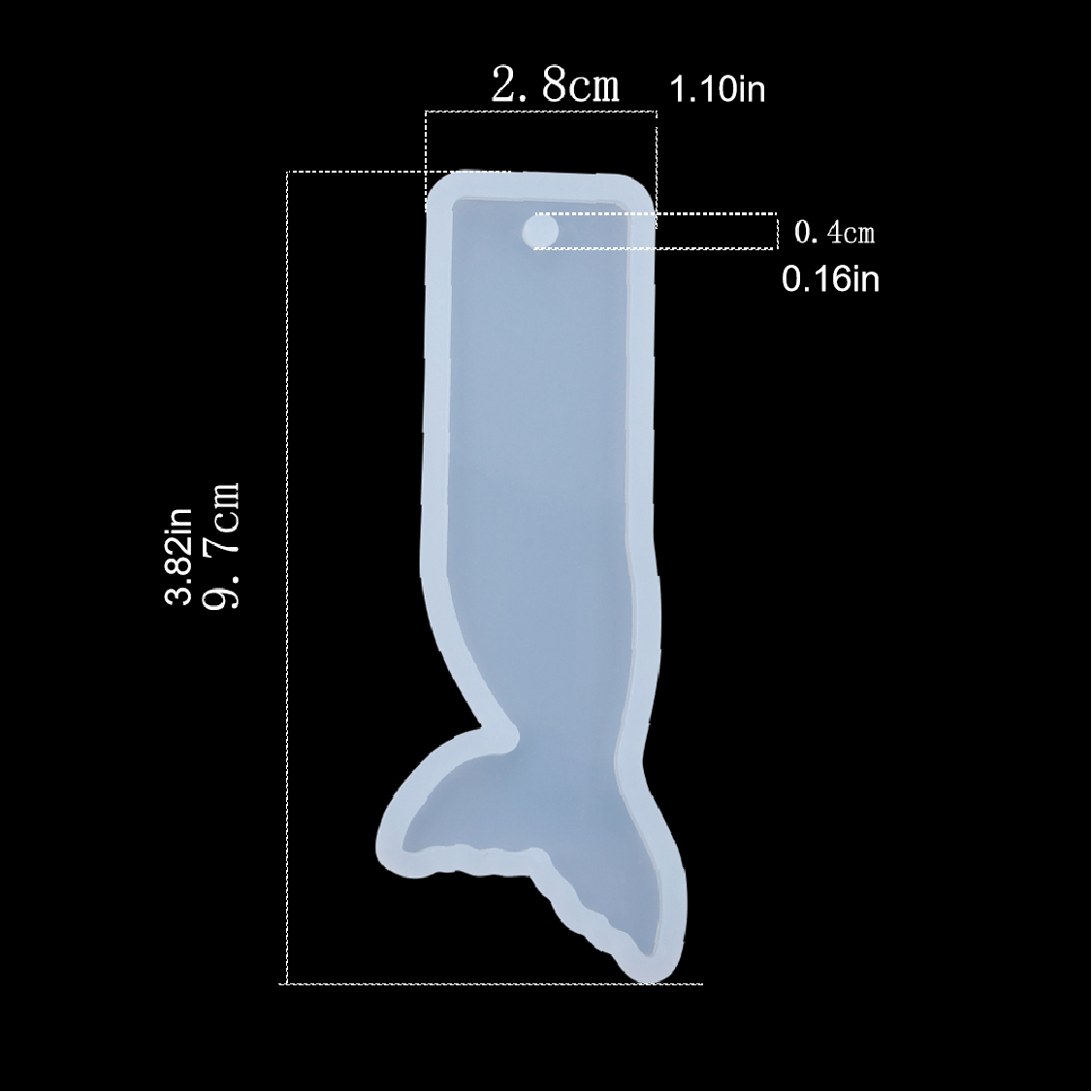 Silicone Fish Tail Bookmark Mold for Epoxy Resin Craft