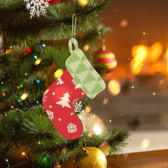 10pcs Large Wooden Christmas Socks DIY Ornaments for Crafts Decor