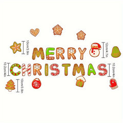 Christmas Decor Refrigerator Stickers Holiday Party Magnetic Waterpr