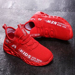 Boys' Breathable Running Shoes with Shock Absorption