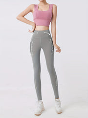 Women's High Waist Yoga Leggings Quick Dry Stretch Sports Leggings