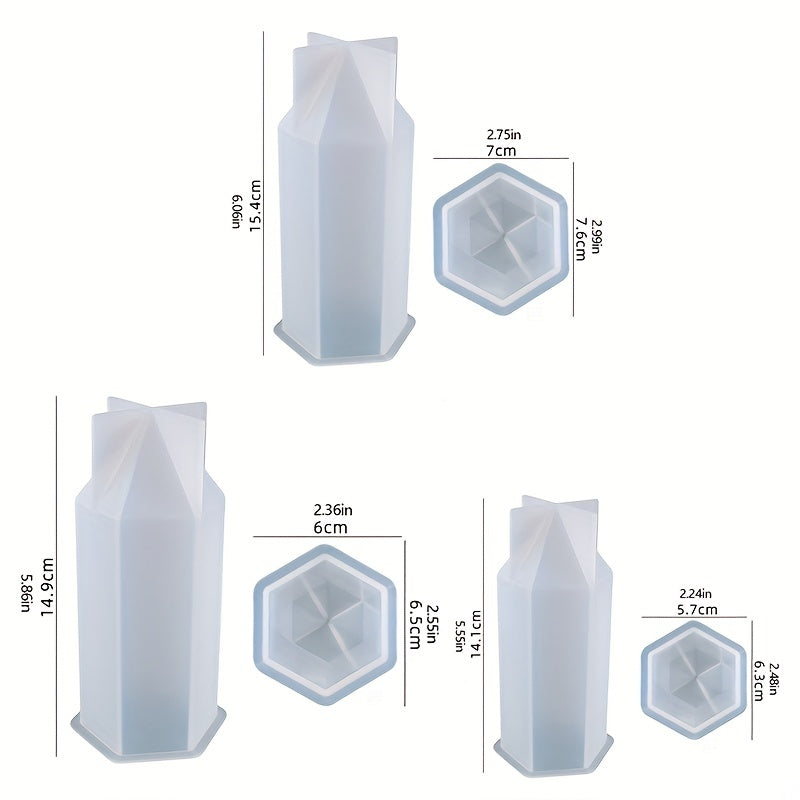 Hexagonal Vertebrae Candle Making Silicone Mold