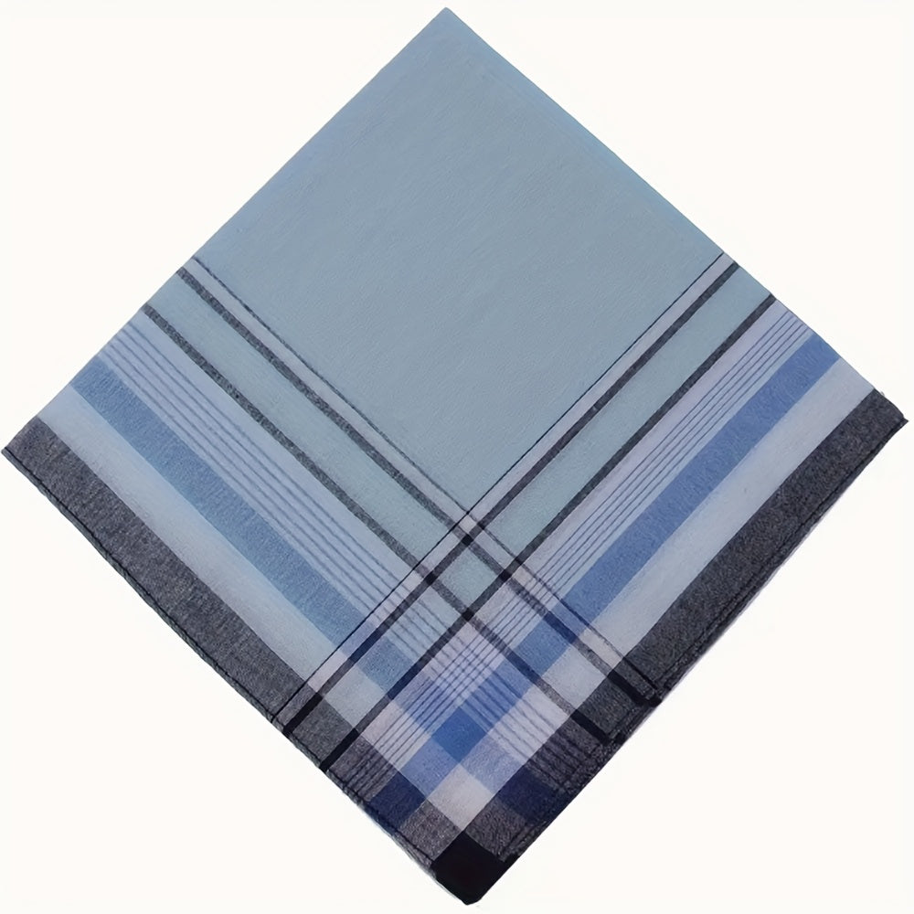 12pcs Pocket Square Hankies Lightweight Beige and Gray