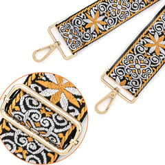 Vintage Pattern Bag Strap Reusable Adjustable Shoulder Bag Strap
