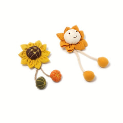 Happy Face Sunflower Pin Bag Accessories for Girls