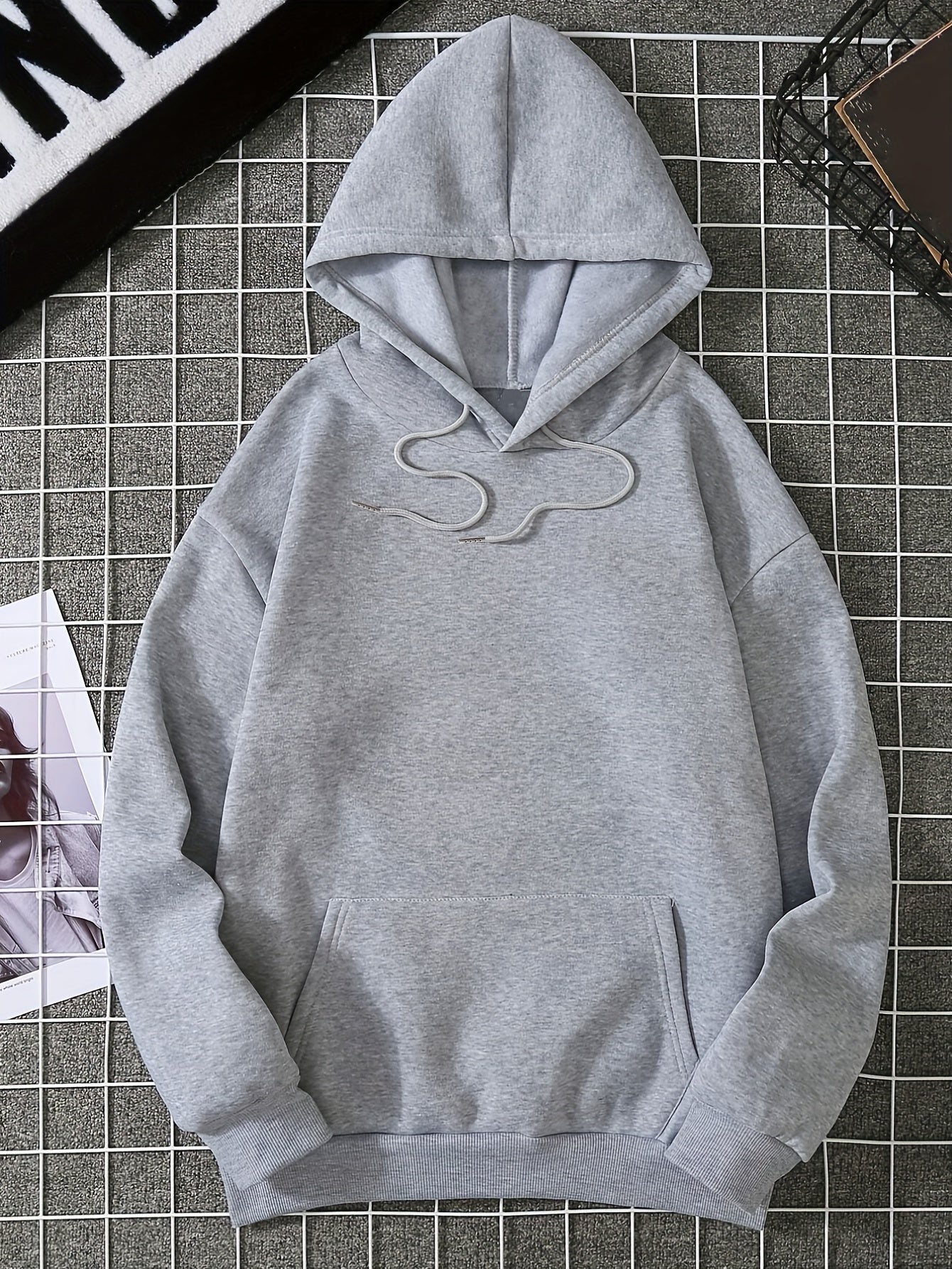 Letter Graphic Hoodie Long Sleeve Pullover Tee Shirt