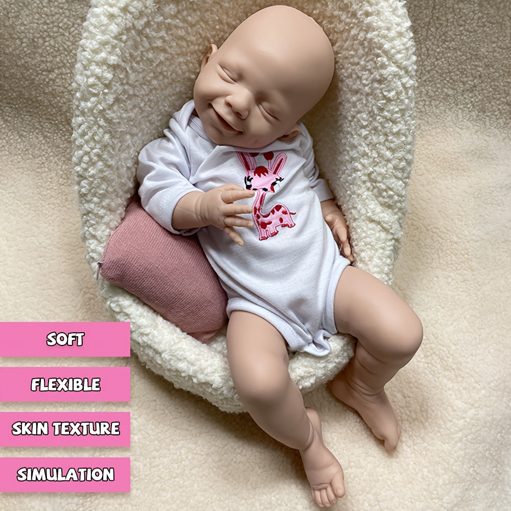 Realistic Silicone Youngsters Girl Doll Flexible Poseable & Washable Unpainted