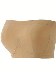 3pcs Strapless Bandeau Bras Comfy & Soft Stretch Everyday Bra