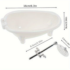 Retro Mini Bathtub Faux Furniture for Bathroom Decor