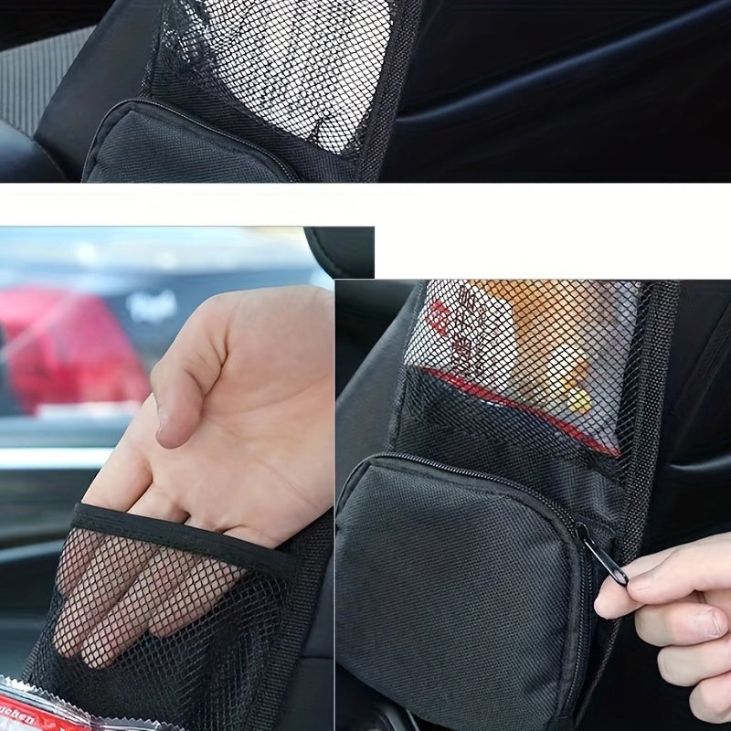 Minimalist Solid Storage Bag Lightweight Car Seat Bag Nylon Travel Accessories