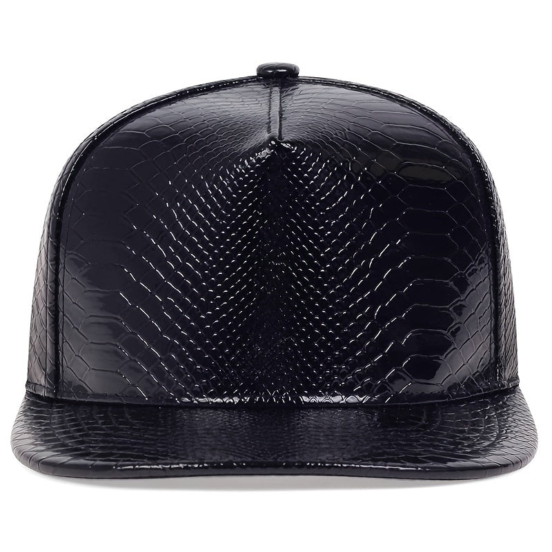 Men's PU Leather Hip Hop Cap