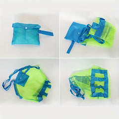 1pc Mesh Beach Bag Extra Large Tote Backpack for Beach Toys Towels Sand Away