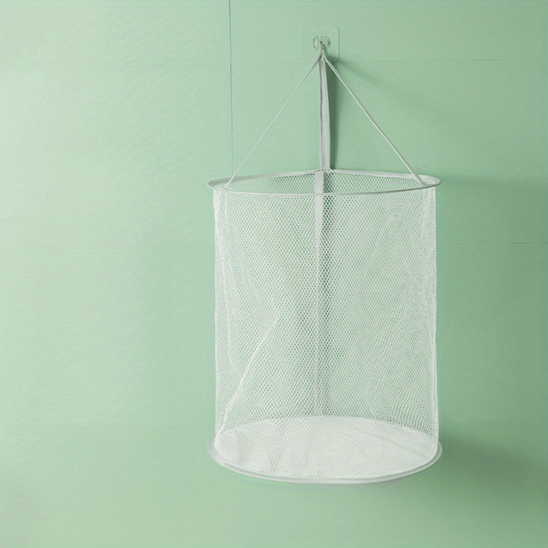 Folding Mesh Dirty Clothes Basket Large Capacity Laundry Bag