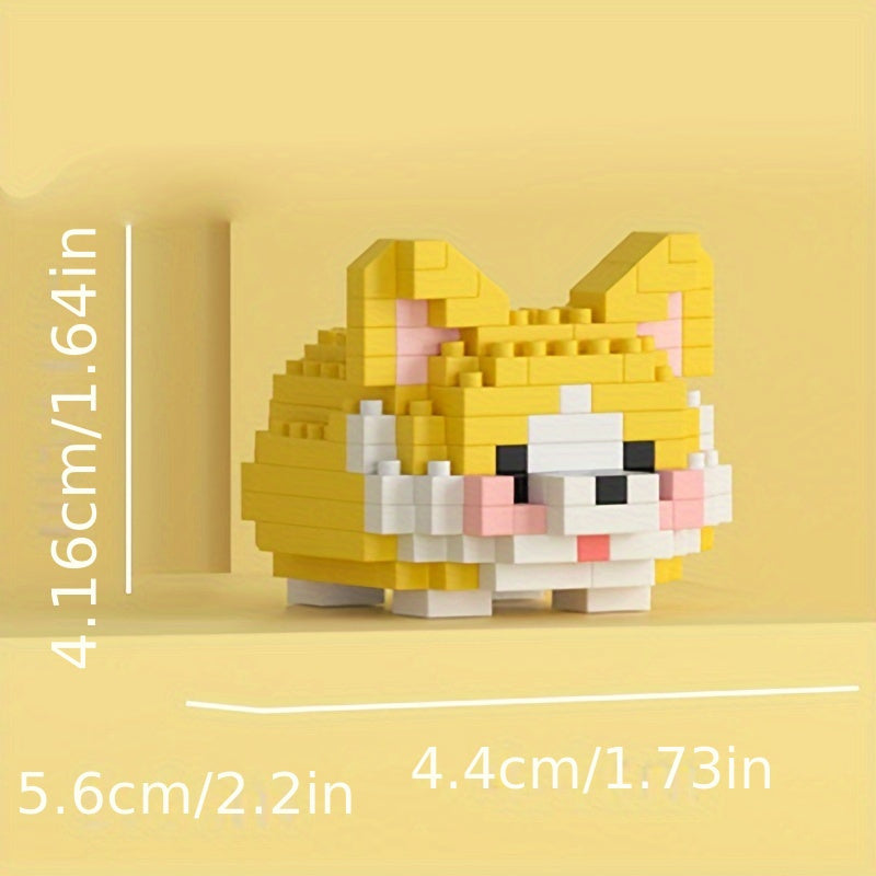 Toy Ragdoll Cat Siamese Cat Husky Dog Building Blocks Mini Brick Toys