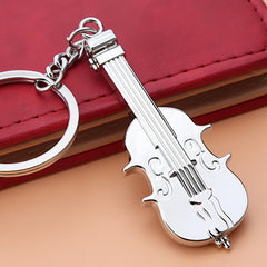 Classic Violin Keychain Musical Instrument Model Pendant Bag Decoration Gift