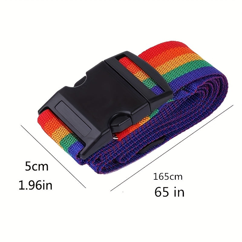 Adjustable Nylon Luggage Protector Straps - Stylish Travel Accessories