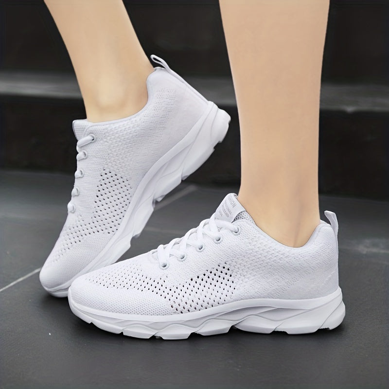 Women's Lace-Up Running Shoes Lightweight Breathable Comfort