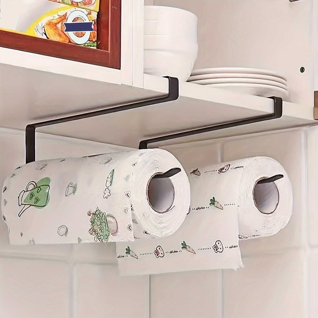 Iron Tissue Storage Rack Kitchen Storage Rack 26 x 10 x 23.3 inches