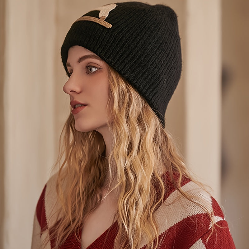 Animal Horse Knit Hat Skull Cap for Women Girls